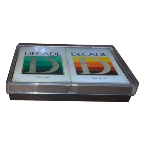 Vintage Decade Double Deck Of Playing Cards With Plastic Case - Picture 7 of 9